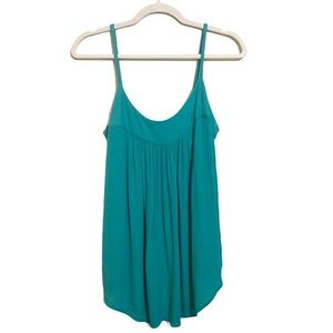 GAP Teal Tank Top Spaghetti Strap Flowy Blouse